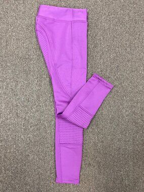Horze Active JR Silicone Fleece Lined Winter Full Seat Tights Breeches